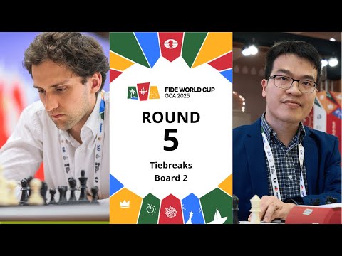 🇩🇪 Alexander Donchenko – Le Quang Liem 🇻🇳 | FIDE World Cup 2025 | Round 5 | Tiebreaks | Board 2