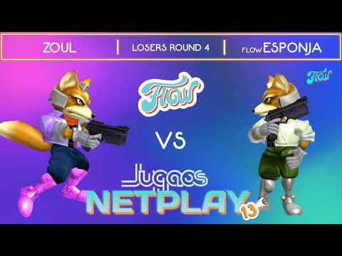 Jugaos Netplay 13 - Zoul vs Flow | Esponja - Losers Round 4 - Fox vs Fox