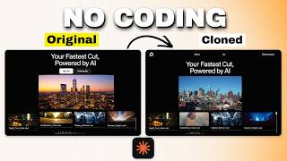 I Cloned an Animated Website Hero in 15 Mins using AI (No Coding)