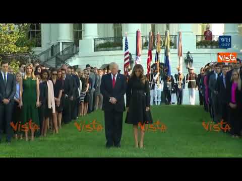 11 Settembre, Trump e Melania in silenzio alla Casa Bianca