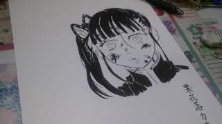 鬼滅の刃イラスト描いたよ！！