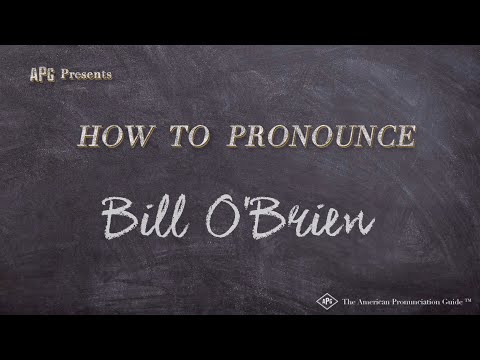 How to Pronounce Bill O'Brien (Real Life Examples!)