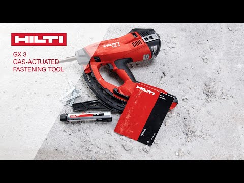Direct Fastening: Hilti GX 3 Gas Actuated Fastening Tool