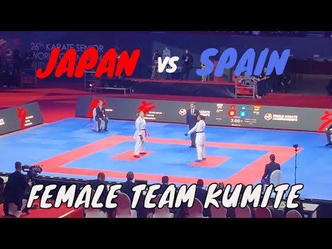 Gold MEDAL Female Team Kumite | JAPAN vs SPAIN | WKF WORLD KARATE CHAMPIONSHIPS 2023