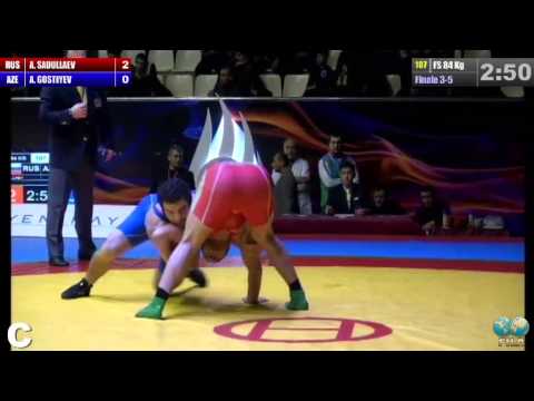 GGP2013 / Abdulrashid Sadullaev (RUS) - Aleksandr GOSTIYEV - FS 84 kg bronze medal match