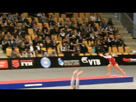 DEN Johanne Noerby Prelim 1st Pass 2015 World Champs Tumbling