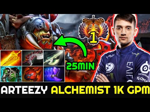 ARTEEZY Fast Farm Alchemist - 25 Min Full Slotted 1000 GPM 7.26 Dota 2