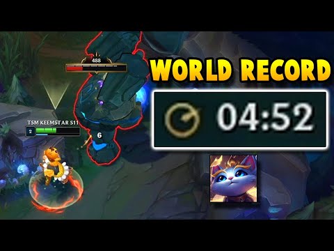 attempting to beat yuumi jungle any% fullclear speedrun world record 4:52