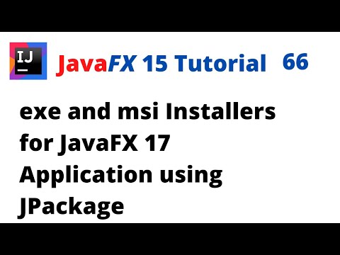 JavaFX 15 Tutorial 66 - exe and msi Installer for JavaFX 17 Application Using JPackage