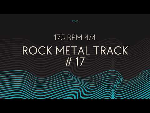 DRUM TRACK # 17 rock metal 175 bpm 4/4