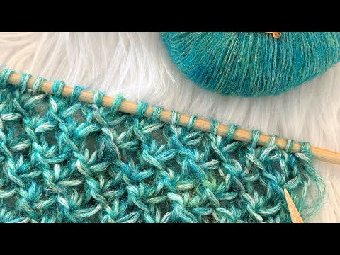 Easy 4-Row Lotus Wall Knitting Pattern (Beginner-Friendly)