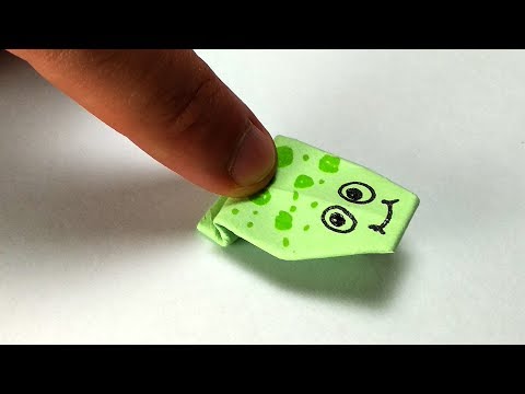Small paper Frog that jumps high and far – Easy Origami Frog