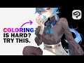 How I Color My Anime Art Digital Drawing Tutorial Clip Studio Paint