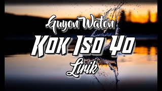 Download lagu Kok Iso Yo Cover - Versi Reggea (lirik) mp3