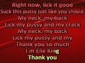 Elle King - My Neck My Back Live (karaoke) (by request)
