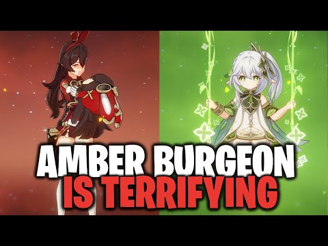 This Amber Team Is TERRIFYING! Burgeon Amber w/ Nahida Showcase! | Genshin Impact