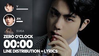 BTS - 00:00 (Zero O&#39;Clock) Line Distribution + Color Coded Lyrics