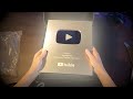 SILVER PLAY BUTTON! - YouTube 100k Creator Award Unboxing