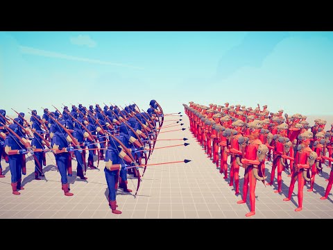 50 MELEE UNITS vs 50 RANGED UNITS - Totally Accurate Battle Simulator TABS