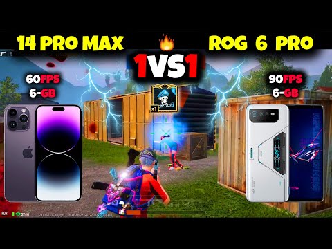 iPhone 14 Pro Max vs Asus ROG Phone 6 Pro | Pubg TDM Test | ROG Phone 6 Pro 90FPS Pubg Test 2023 #2