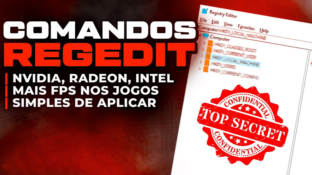 COMANDO REGEDIT PARA OTIMIZAR O PC E TER MAIS DESEMPENHO NOS JOGOS ! AUMENTAR O FPS NOS JOGOS !