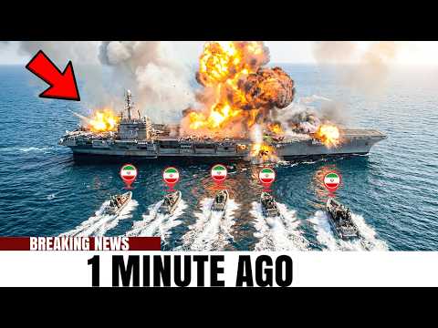 Iranian Commandos ATTACK  the USS GERALD R. Ford — THE STRAIT OF HORMUZ — big mistake