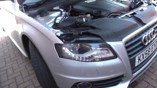 Audi A4 B8 O2 Sensor 1 Bank 1 Location 2008 to 2015