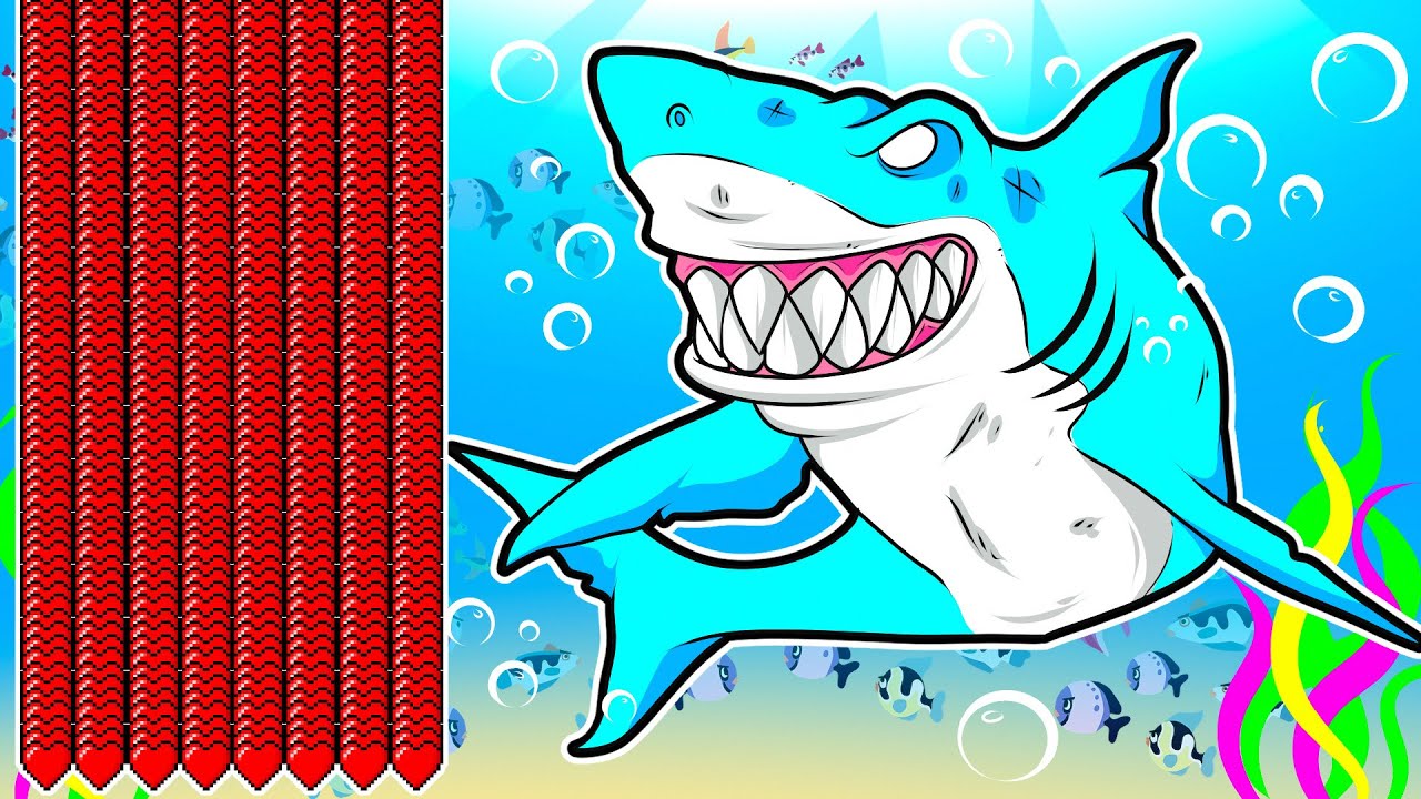 Vida de Tubarão no Minecraft
