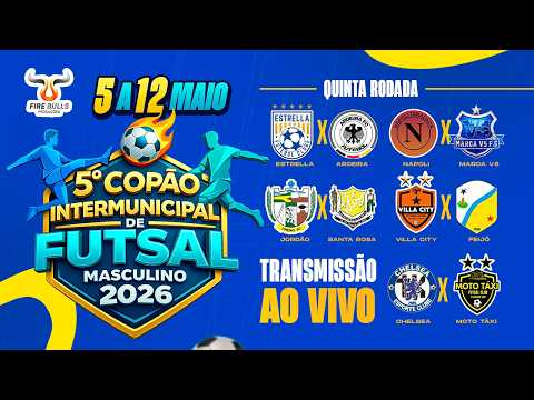 MAIOR COPÃO DE FUTSAL DO ACRE em Manoel Urbano/AC | 5ª Rodada - AO VIVO