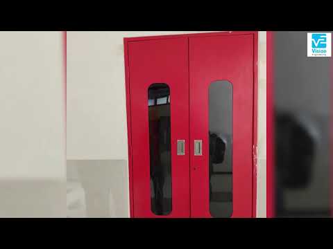 Hinged stainless steel security door