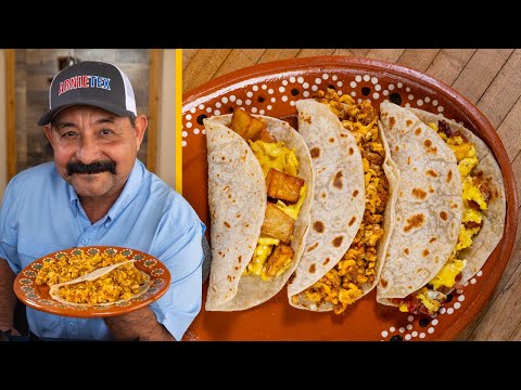 CON HUEVOS! The 3 Most Popular Breakfast Taco Recipes - Bacon, Chorizo and Potato with Egg