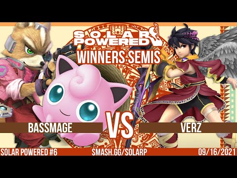 Solar Powered #6 - SSBU - LVD | BassMage(Fox,Jigglypuff) vs. Verz(Dark Pit) - Winners Semi Finals