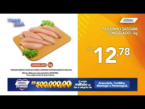 Oferta Todo dia Condor - Joinville, Mafra, Jaraguá do Sul e Rio Negrinho - 02/09/26