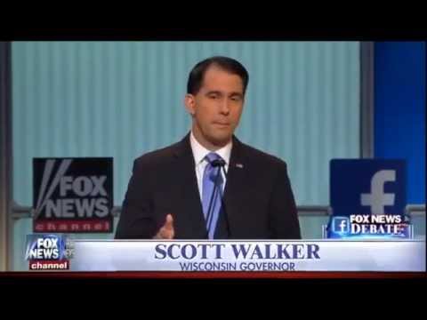 Full Scott Walker Answers at Republican Presidential Debate (8-6-15)