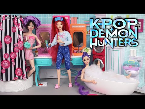 Barbie Dolls KPOP Demon Hunters Evening Routine