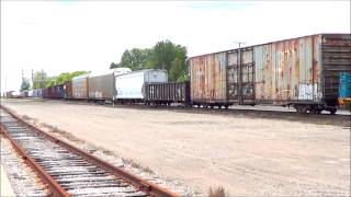 preview picture of video 'NS 8114 Original NS heritage unit leading M348 at Port Huron, Michigan'