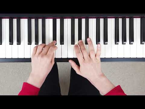 How to play F Minor Contrary Motion Scale on the Piano (Right & Left Hand - Correct Fingering)
