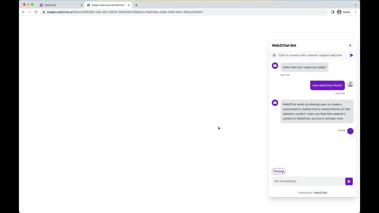 Web2Chat tutorial