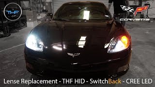 2005 - 2013 C6 Corvette Lens Replacement HID LED Switchbacks