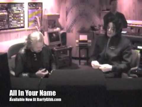 Hal Roland with Barry Gibb and Michael Jackson