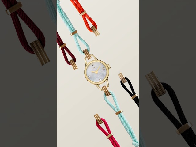 بوكس ساعة قصة النسائية بلون ذهبي