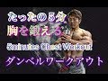 たったの５分で胸を鍛えるダンベルワークアウト[5minute Chest Workout]