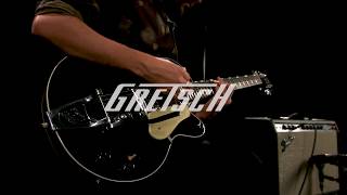 Video thumbnail for Gretsch G6118T-LTV 130th Anniversary Jr, Black/Gold Lacquer | Gear4music demo by Gear4music Guitars