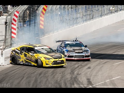FORMULA DRIFT 2015 - [ Round 1 / Qualifying 2/2 / Long Beach, CA / STREETS / #FDLB ]