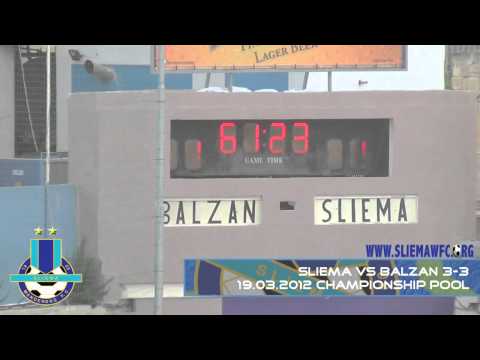 Sliema vs Balzan 3-3 19.03.2012