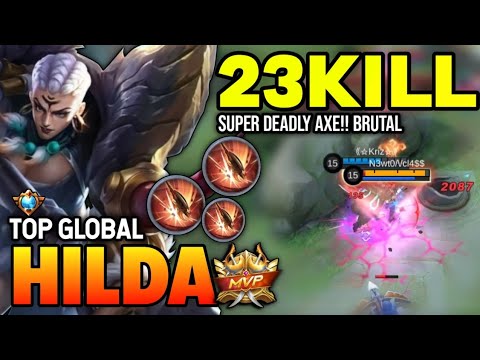 HILDA BEST BUILD 2023 | TOP GLOBAL HILDA GAMEPLAY | MOBILE LEGENDS✓