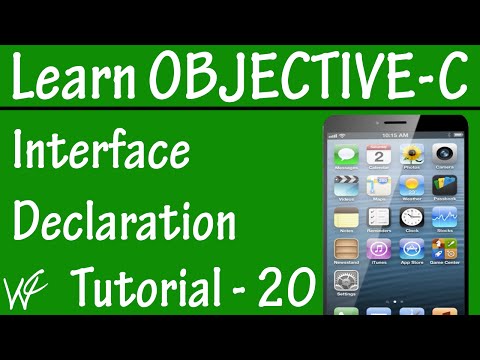 Free Objective C Programming Tutorial for Beginners 20 - Interface Declaration in Objective C