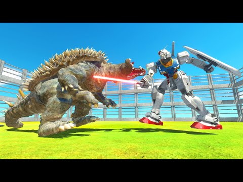ARBS Gundam Rx 78 Vs Anguirus