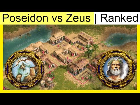 Poseidon vs Zeus | 1v1 Ranked | Age of Mythology