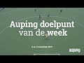 Auping Doelpunt van de Week: 2 en 3 november
